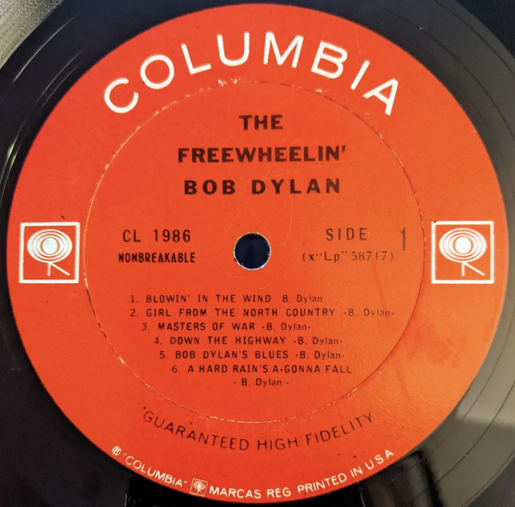 Bob Dylan – “The Freewheelin’ Bob Dylan”