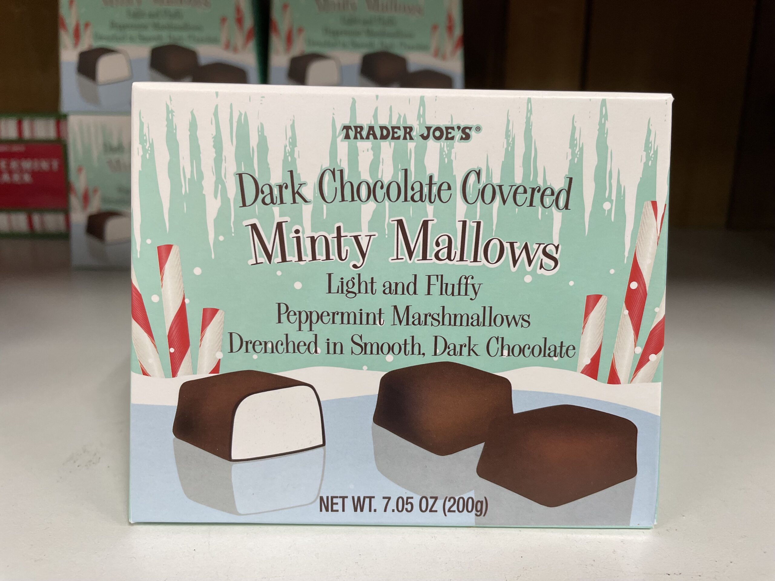 Trader Joe's Dark Chocolate Covered Minty Mallows