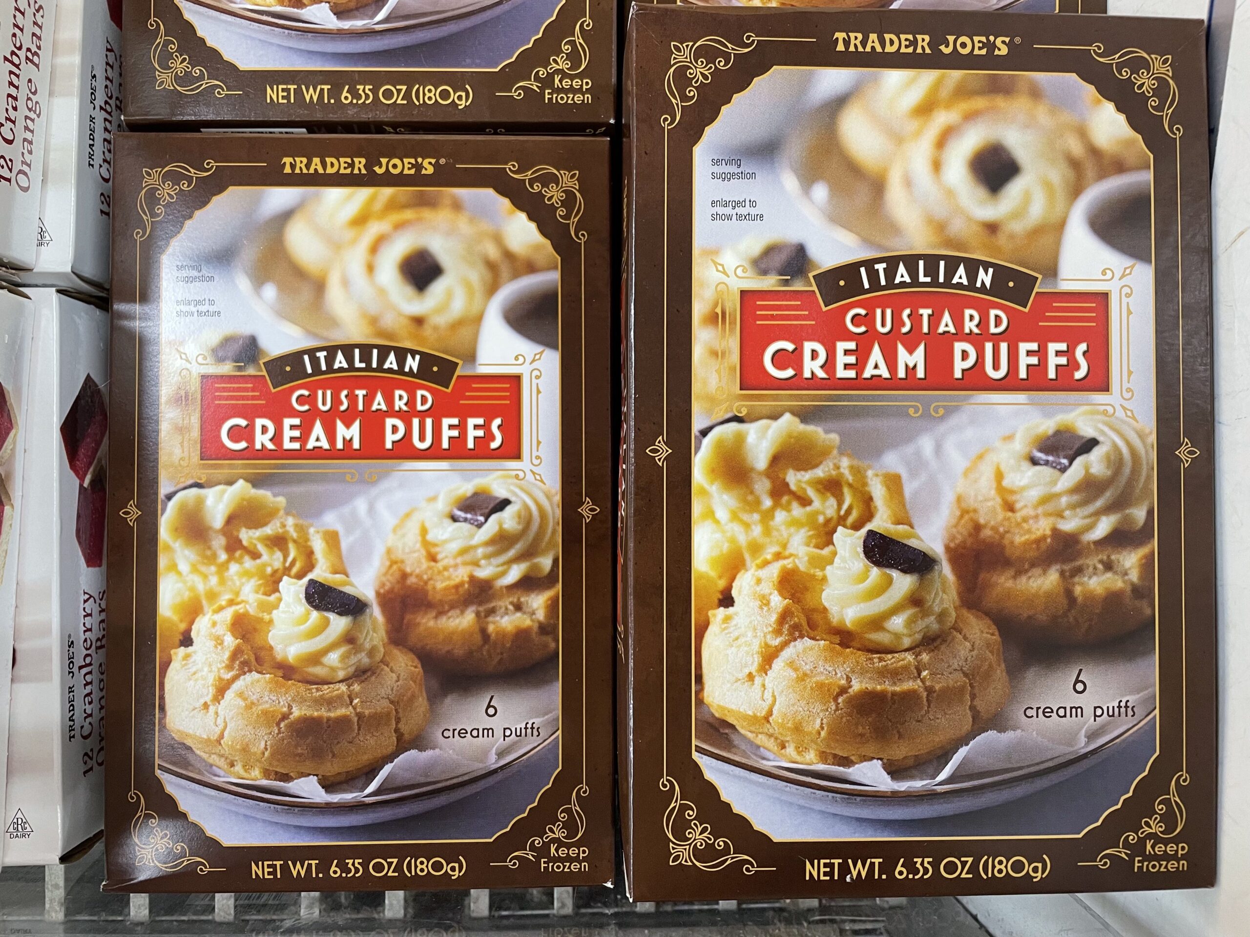 Trader Joe's Italian Custard Cream Puffs