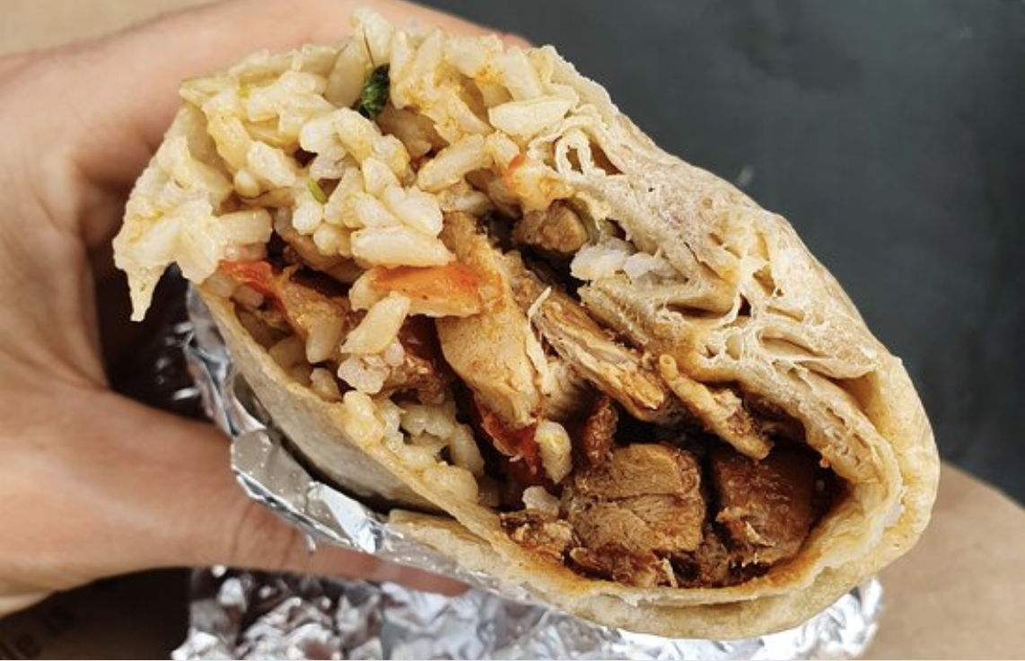 a simple burrito from chipotle