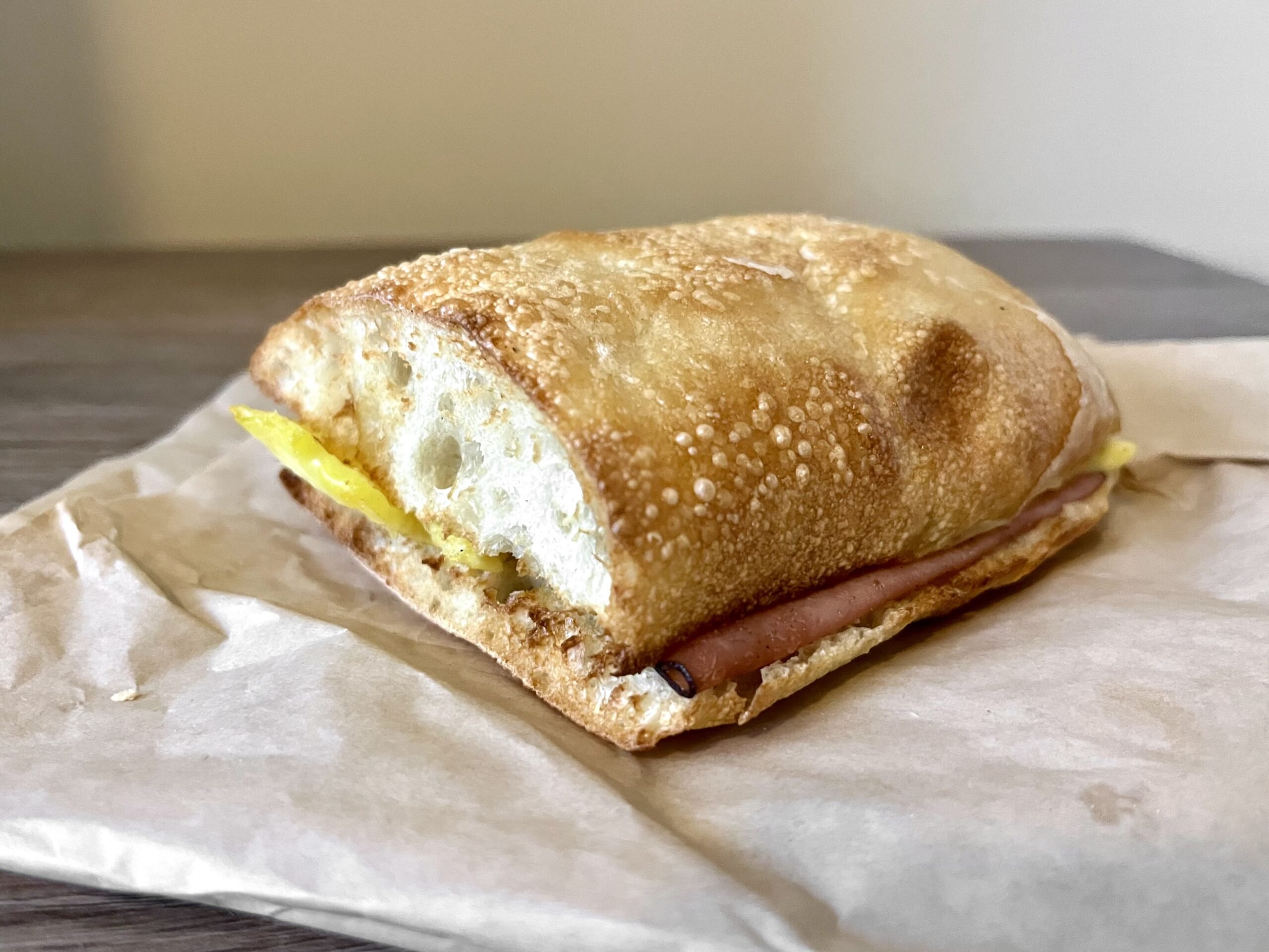 Ciabatta Ham, Egg, and Cheese Sandwich from Panera