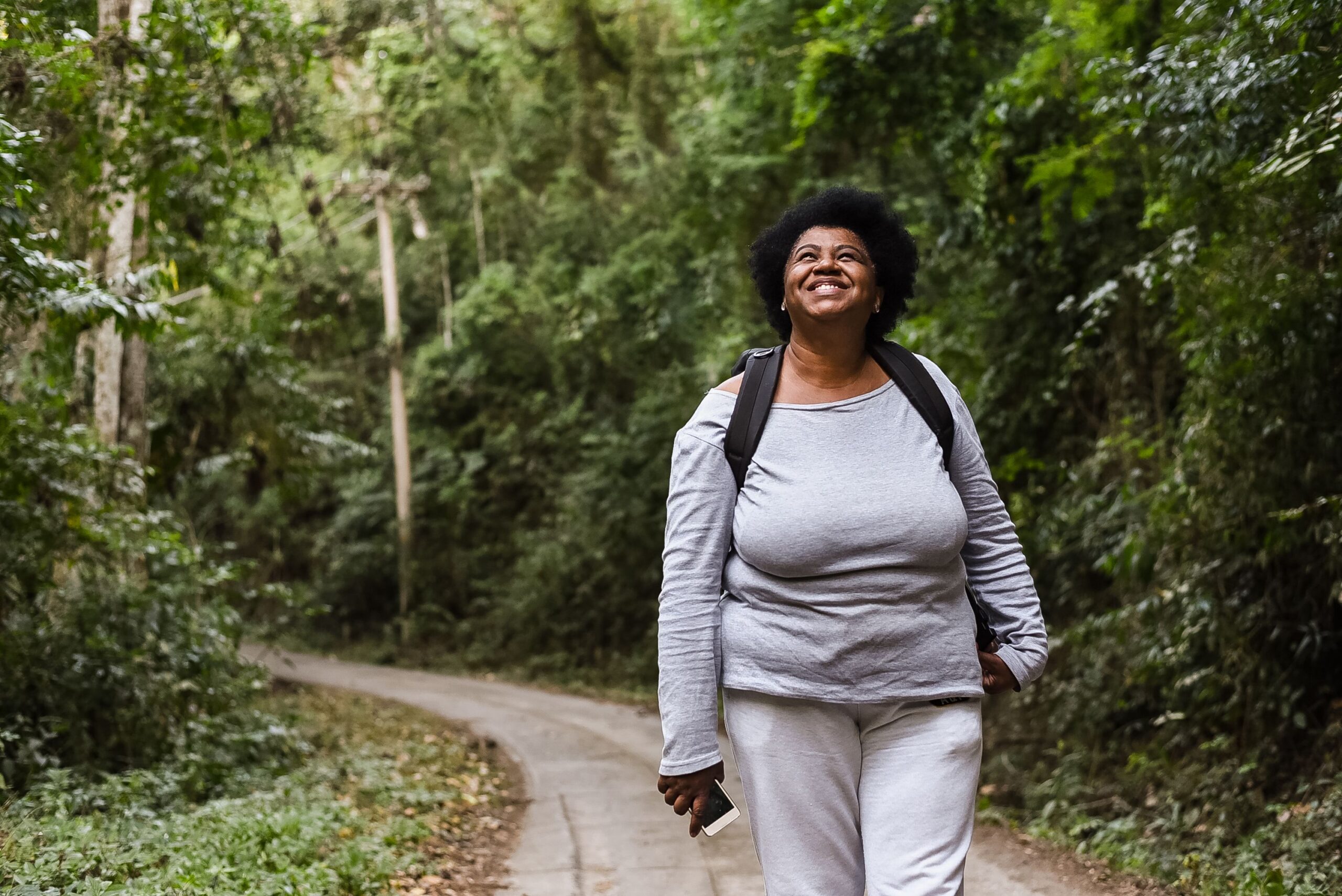 Woman at nature park