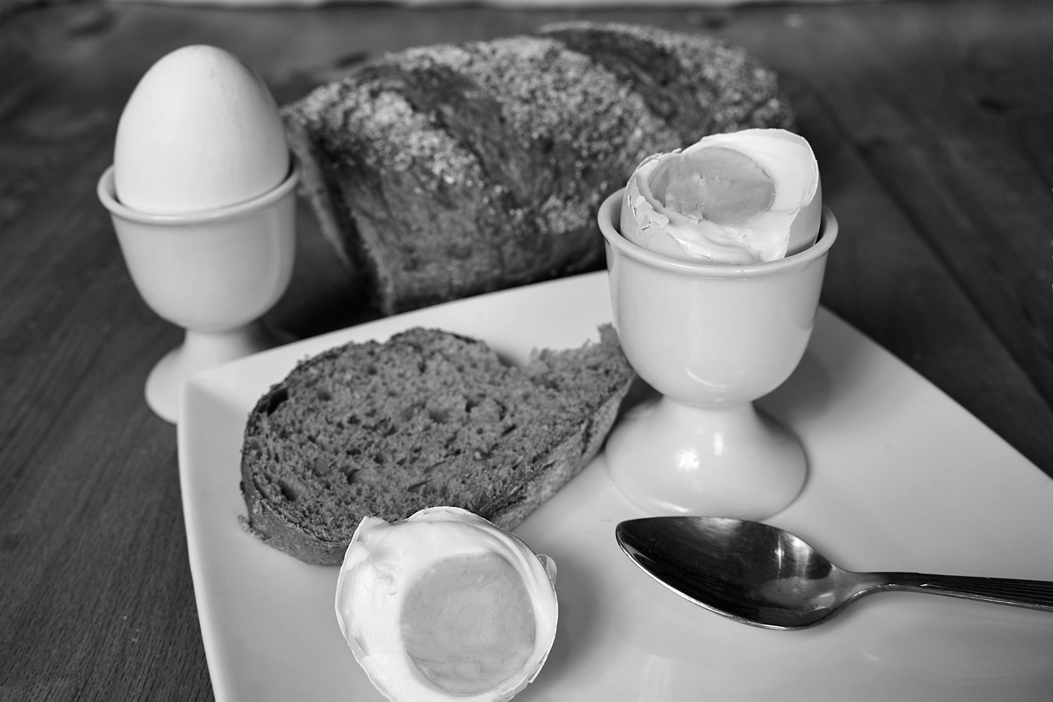 Traditional dishes for Easter breakfast and butter lamb in Poland