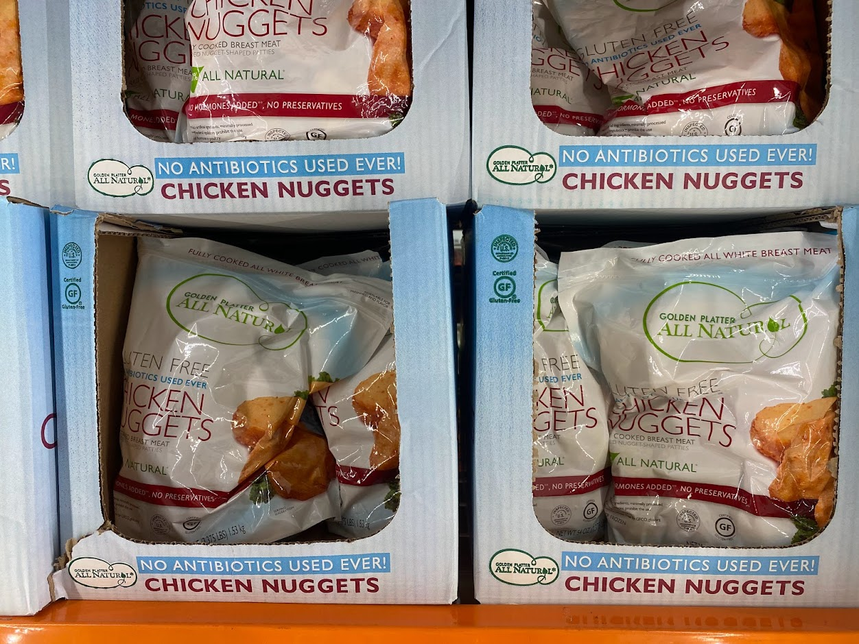 Golden Platter gluten free chicken nuggets Costco