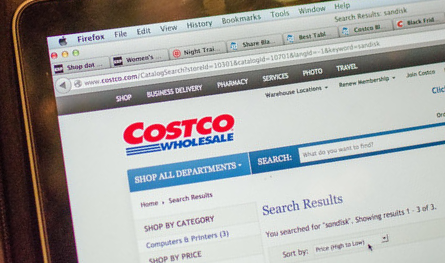 Costco website