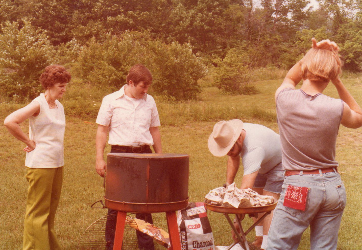 Family Cookout in New Jersey, 1979