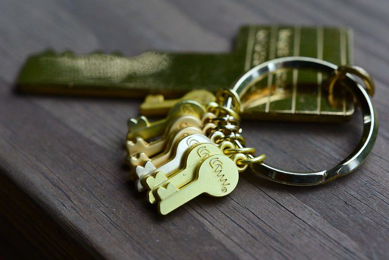 Seven Little Keys on a Weight Watchers Key Ring