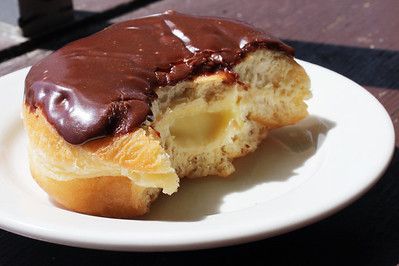 Chocolate-covered Boston creme