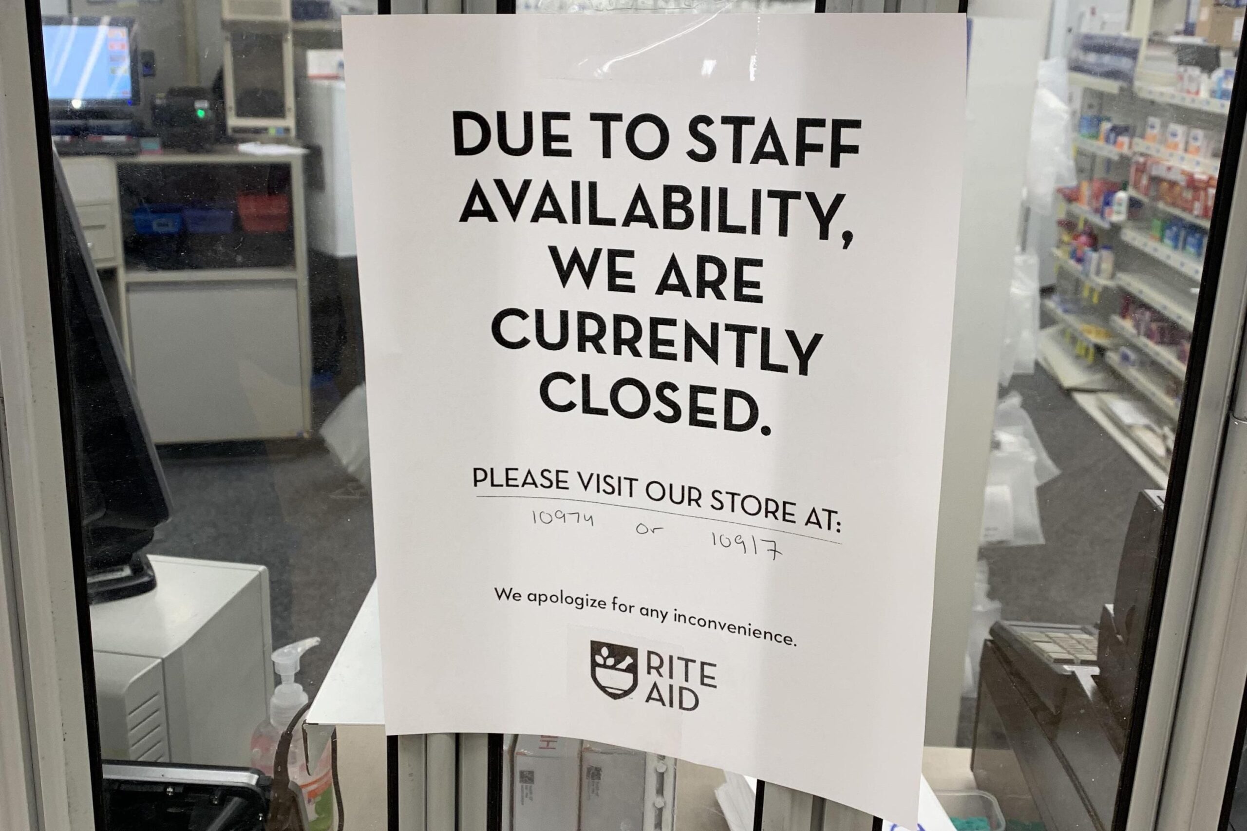 Rite Aid Closed