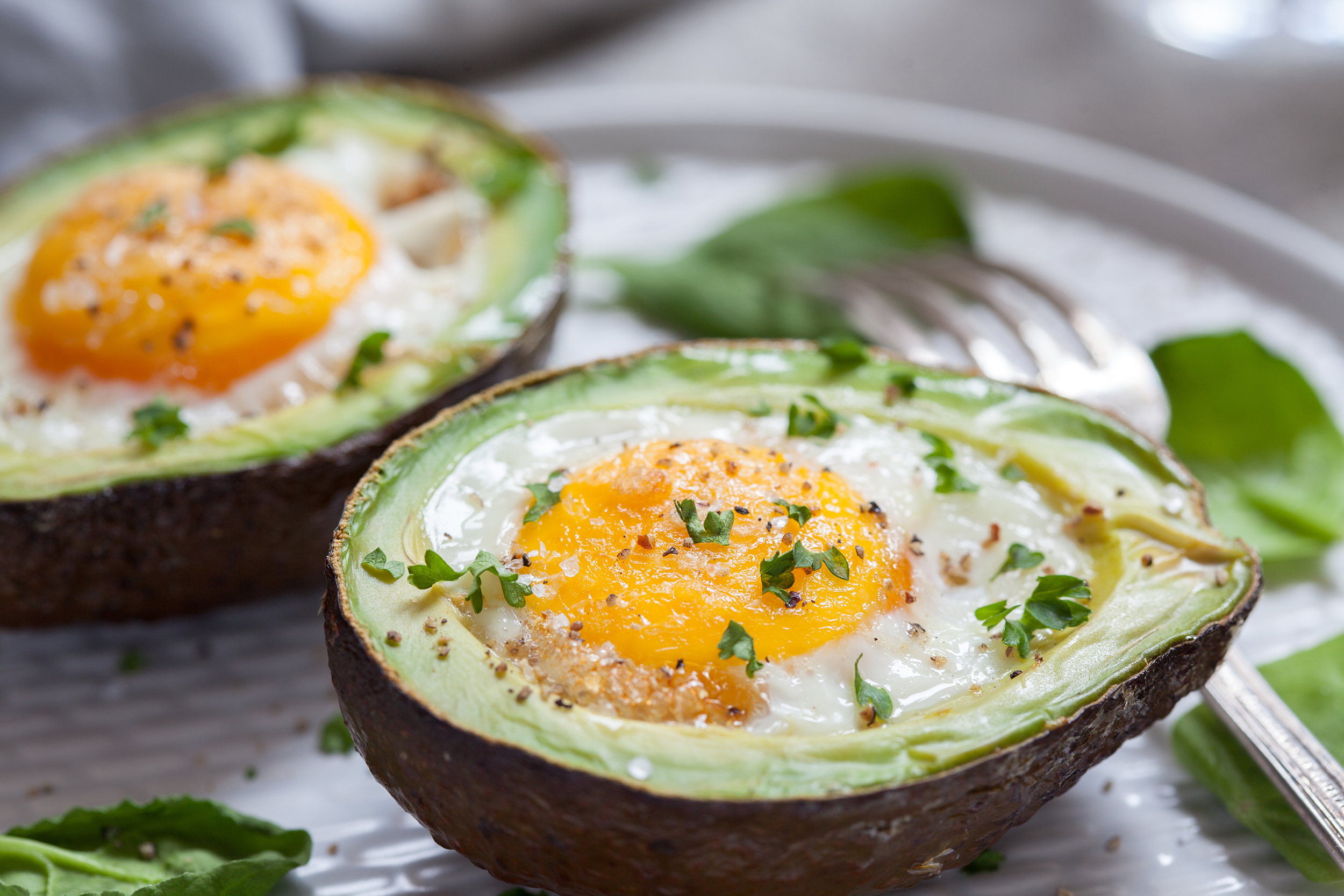Baked Eggs in Avocado