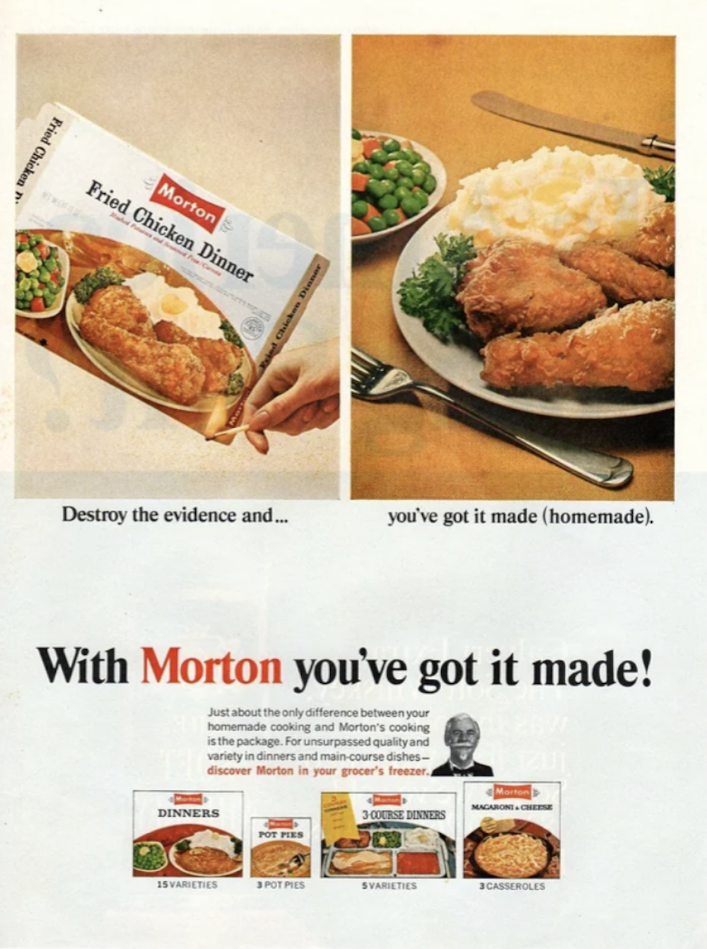 Morton TV Dinners 1960s