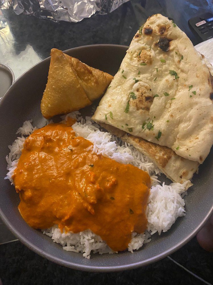 Butter Chicken and other classic Indian fare are on the daily buffet at Taj Indian Cuisine South Portland, Maine.