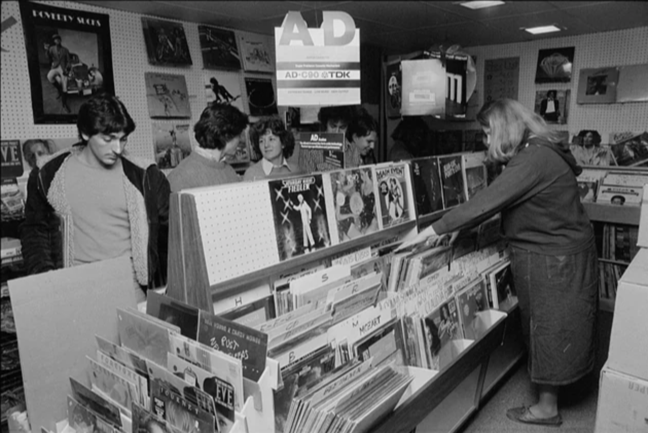 Vintage Record Store in 1979