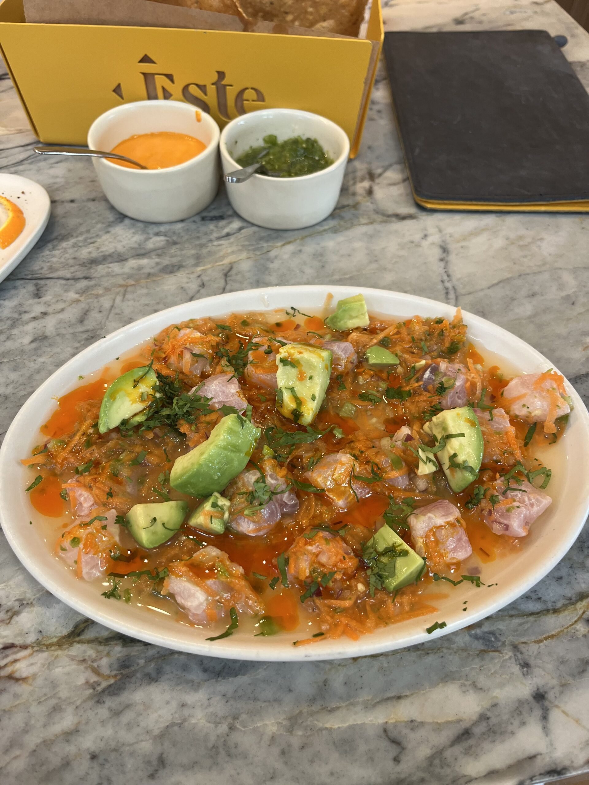 Ceviche from Este in Austin, TX