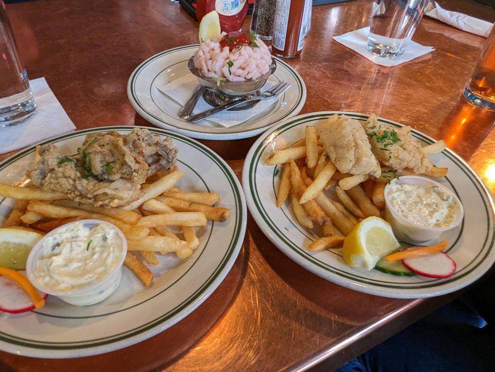 Seafood from Dan & Louis Oyster Bar in Portland, OR