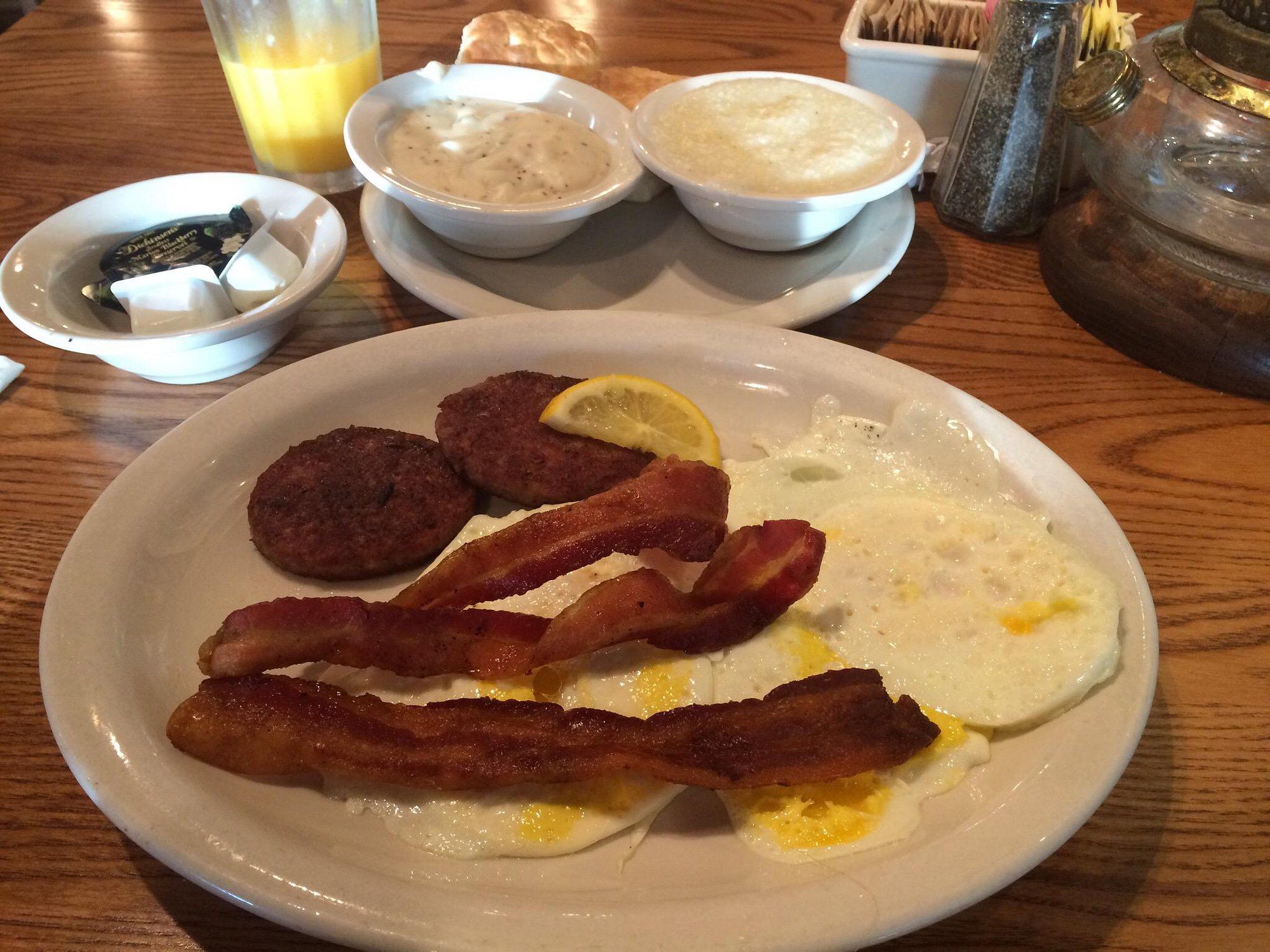 Cracker Barrel Double Meat Breakfast