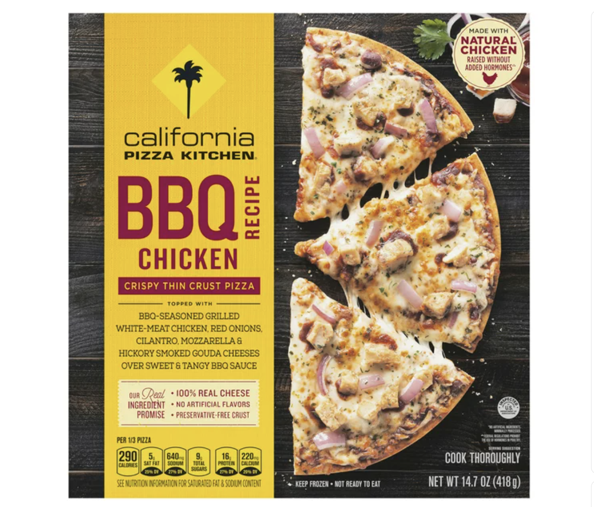 California Pizza Kitchen Frozen bbq chicken Pizza