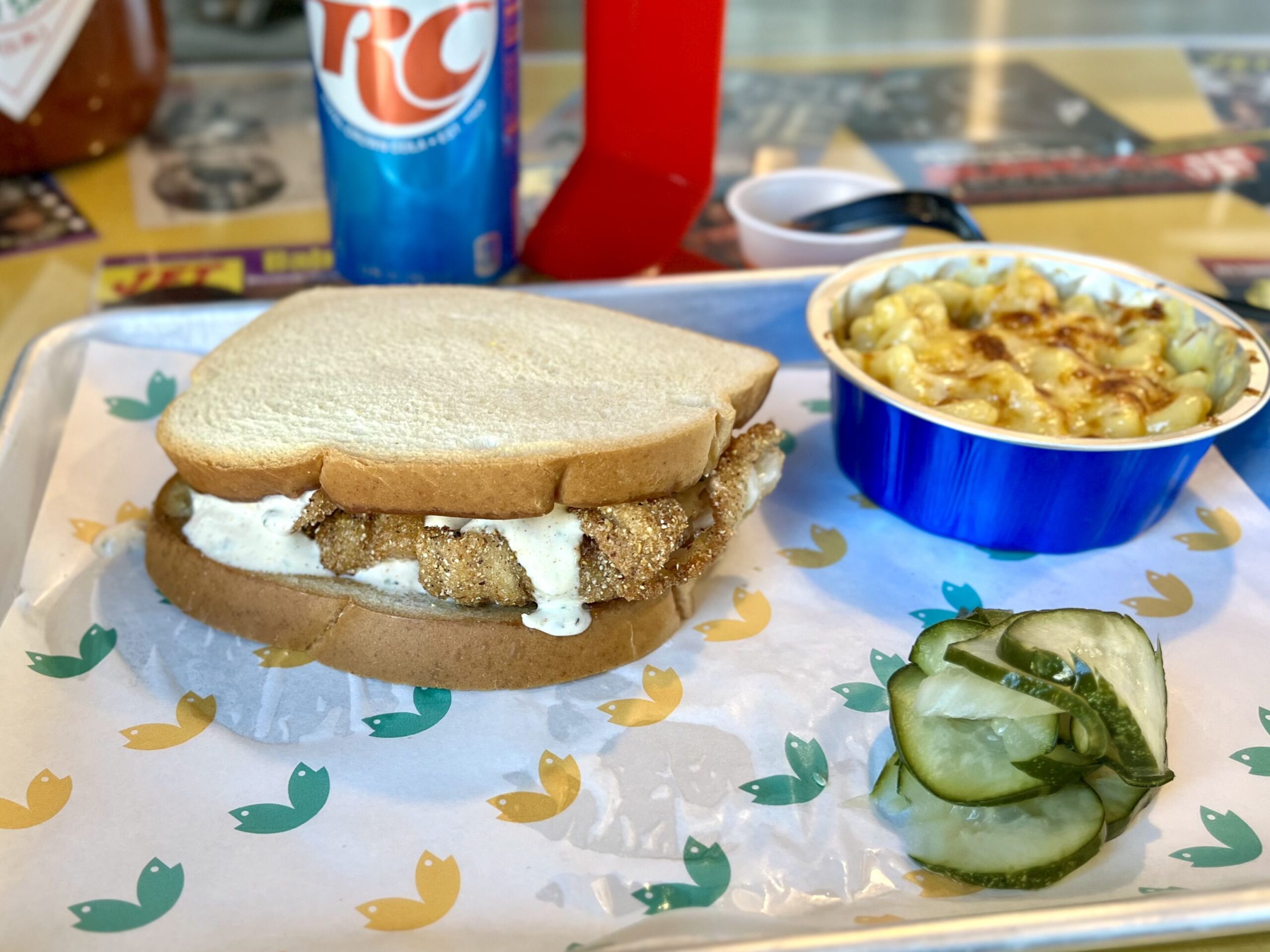 Catfish sandwich from Good Hot Fish in Asheville, NC