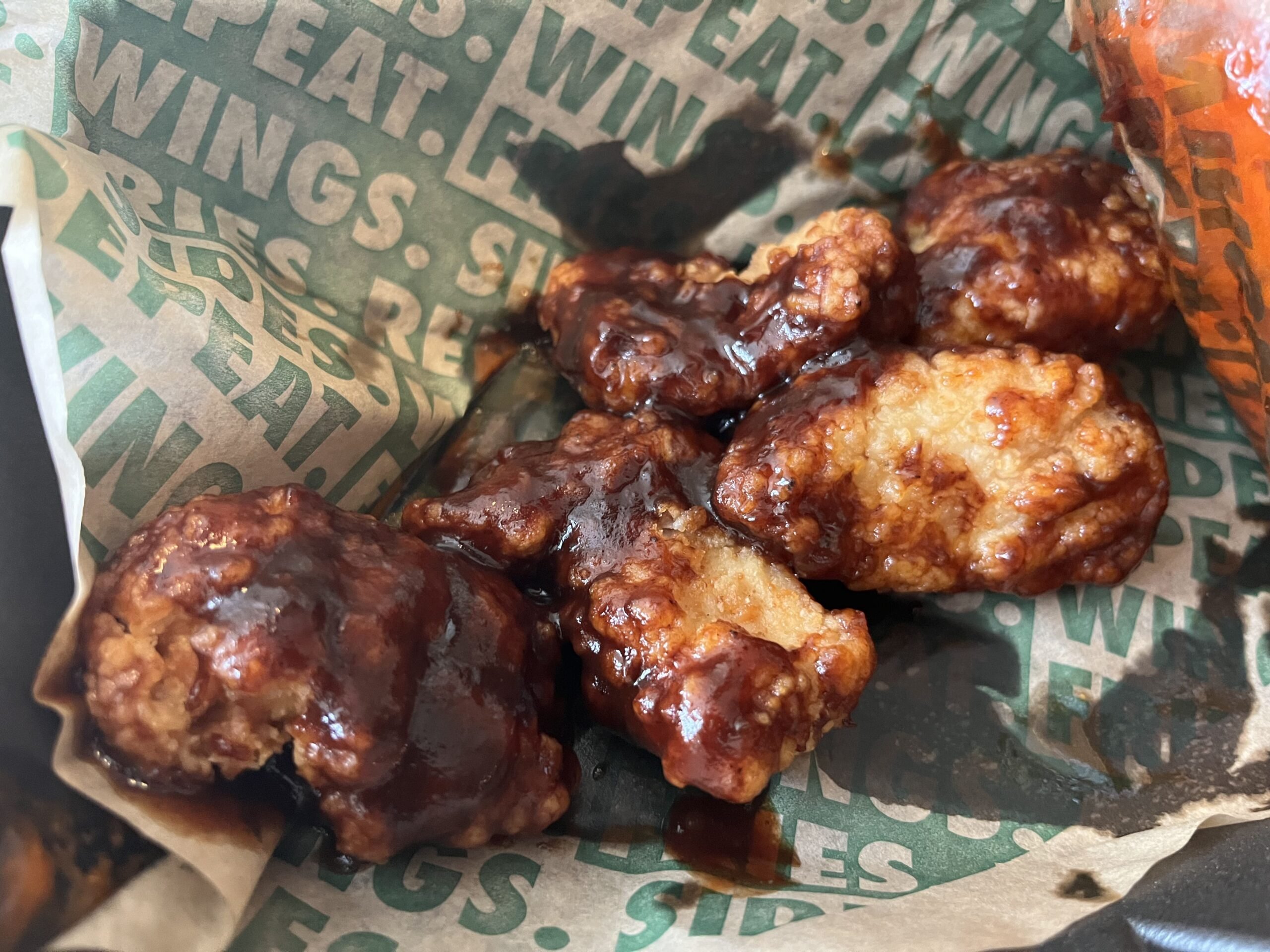 hickory smoked bbq wings at wingstop