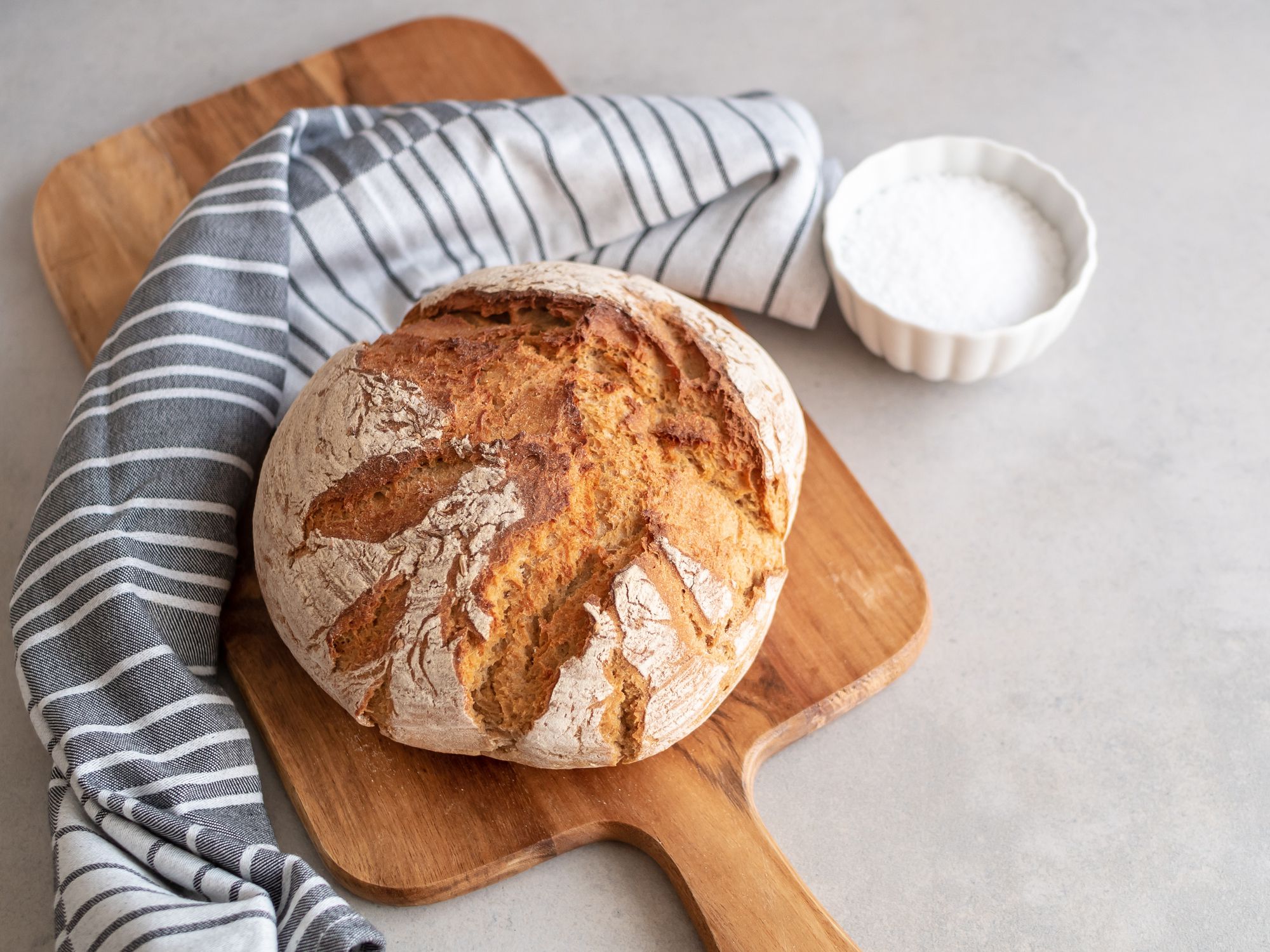 homemade bread loaf