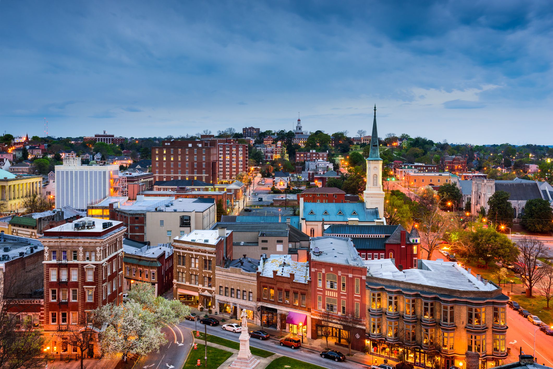 Macon, Georgia, USA downtown skyline.
