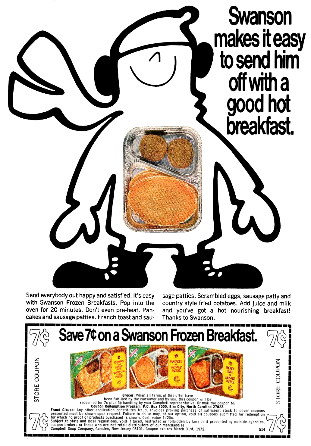 Swanson Frozen Breakfast - 1972