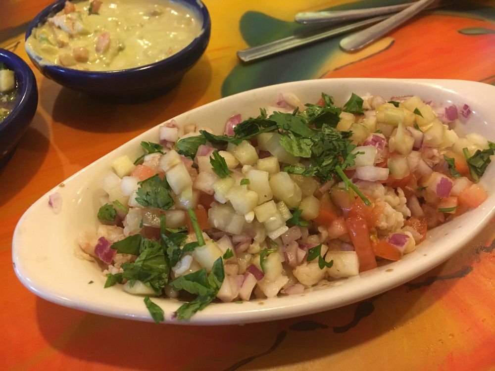Ceviche from mariscos la playa in Albuquerque