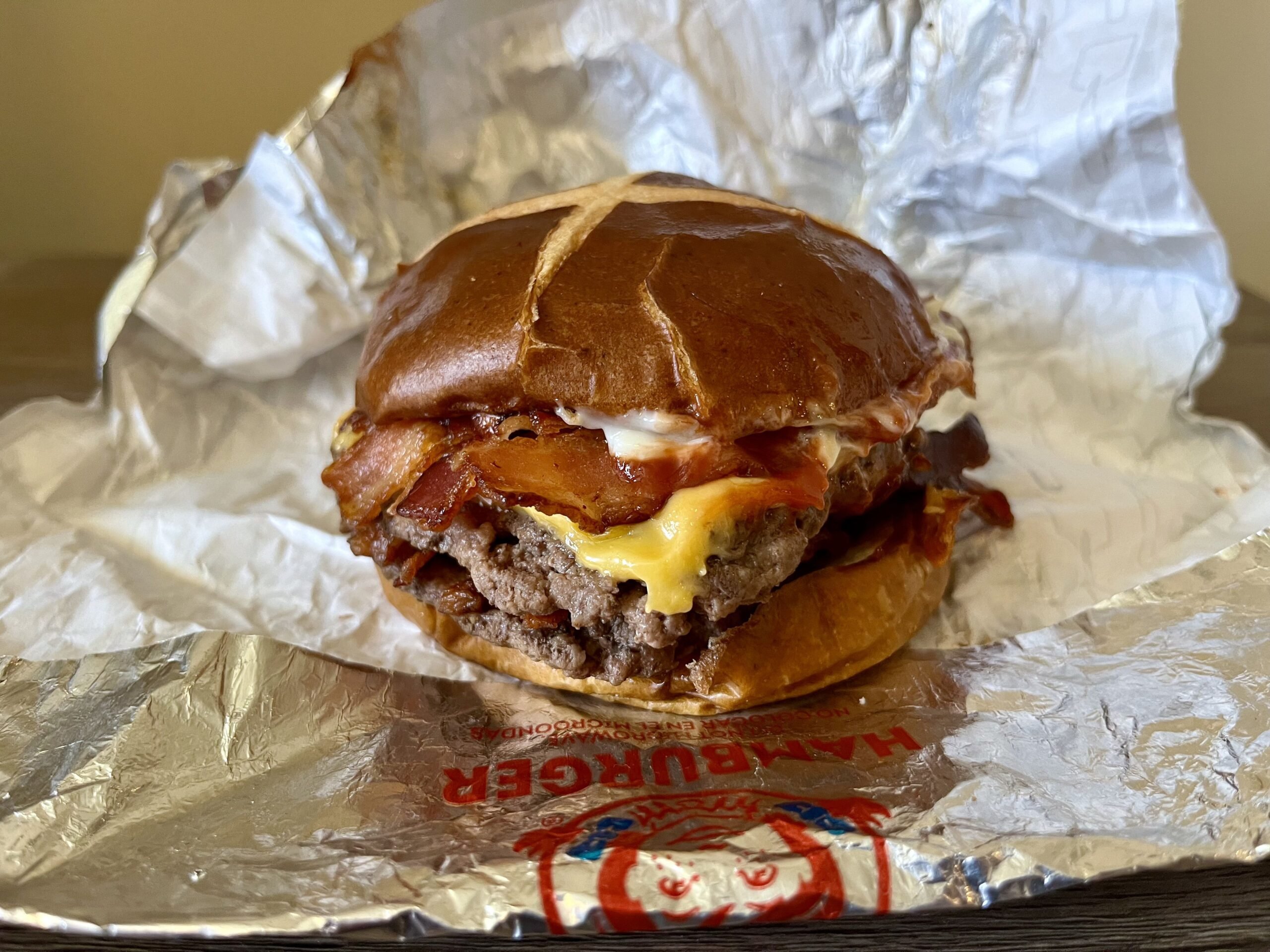 Pretzel Baconator from wendy's