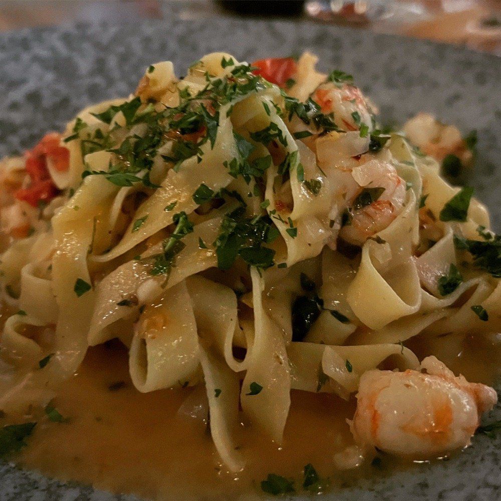 Rock shrimp tagliatelle from Plank Provisions in Nebraska