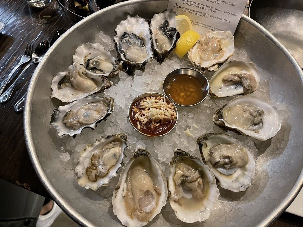 Oysters from Stoic and Genuine in Denver, CO