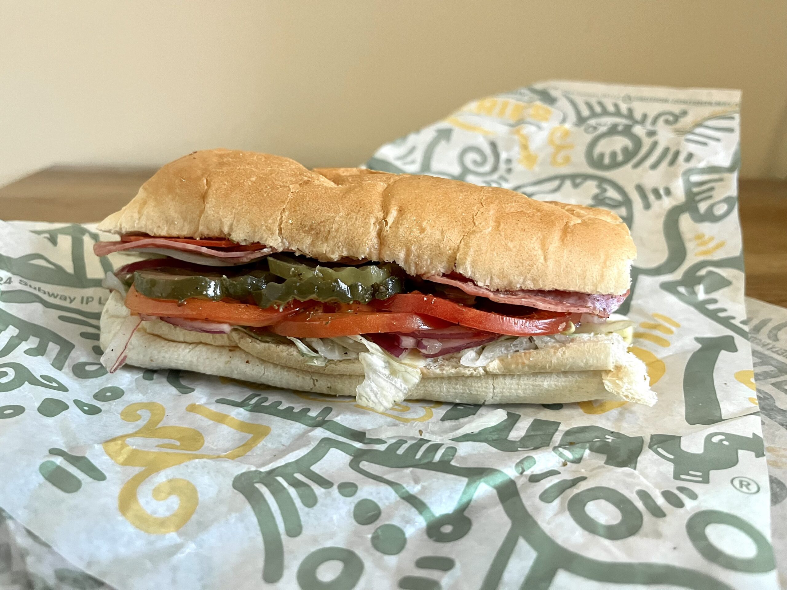 Italian sub from Subway
