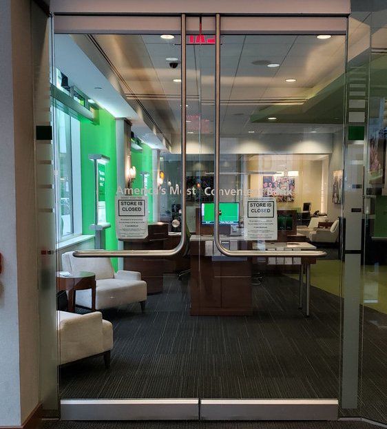 TD Bank Closed Doors