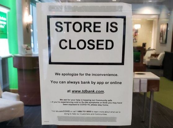TD Bank Closed