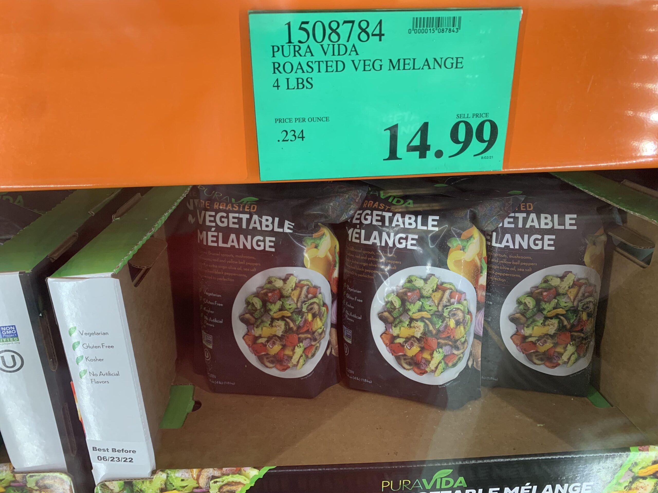 Frozen vegetables