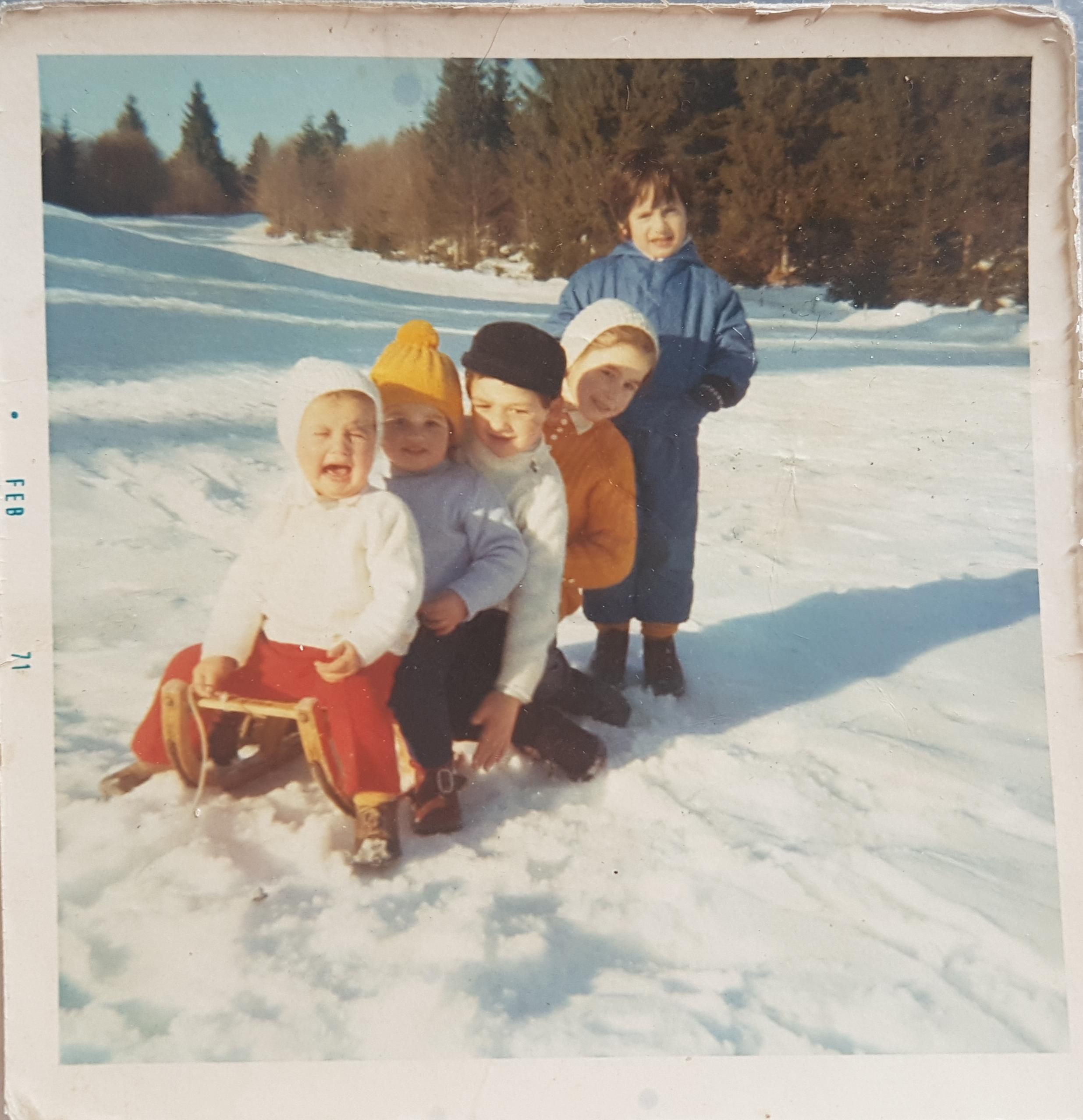 My Italian family in the 50s on a vacation in the dolomites