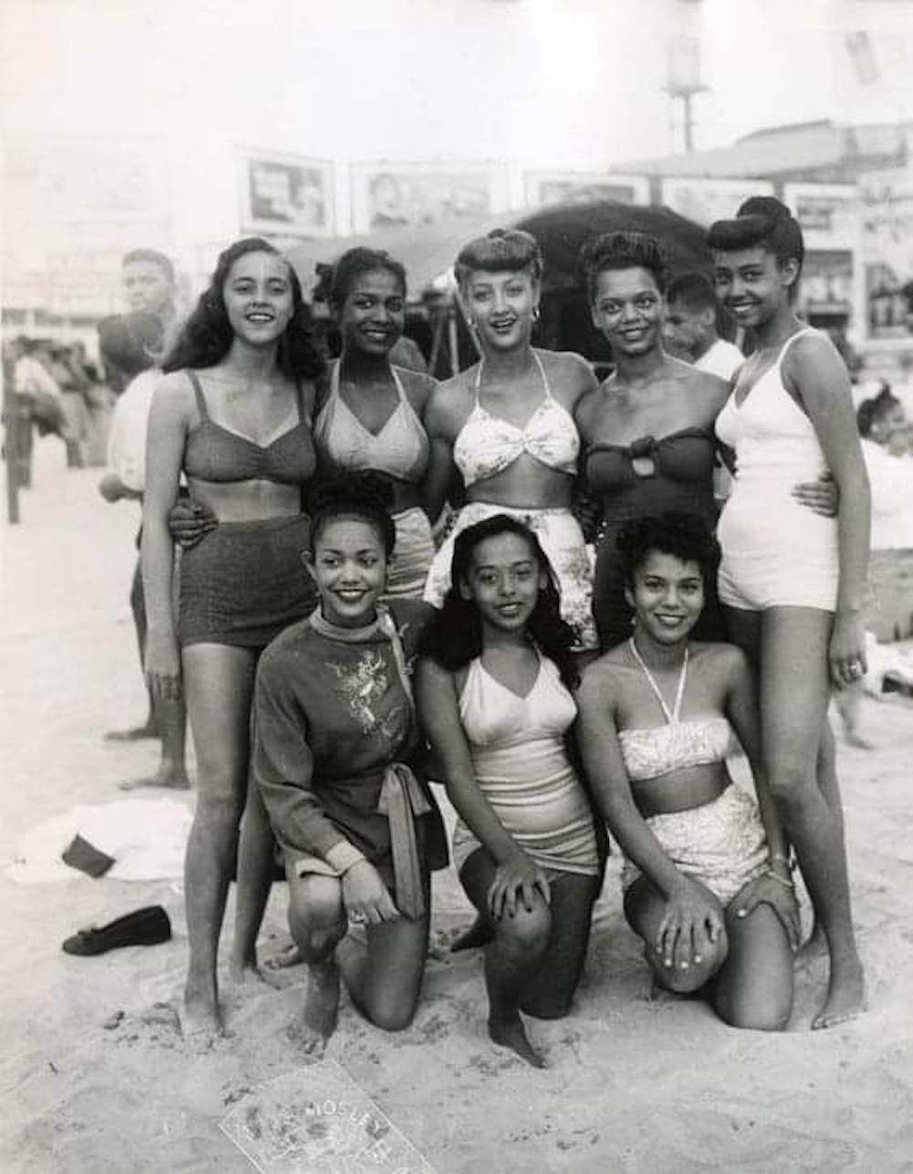 Chicken Bone Beach in 1950s Swimsuits.
