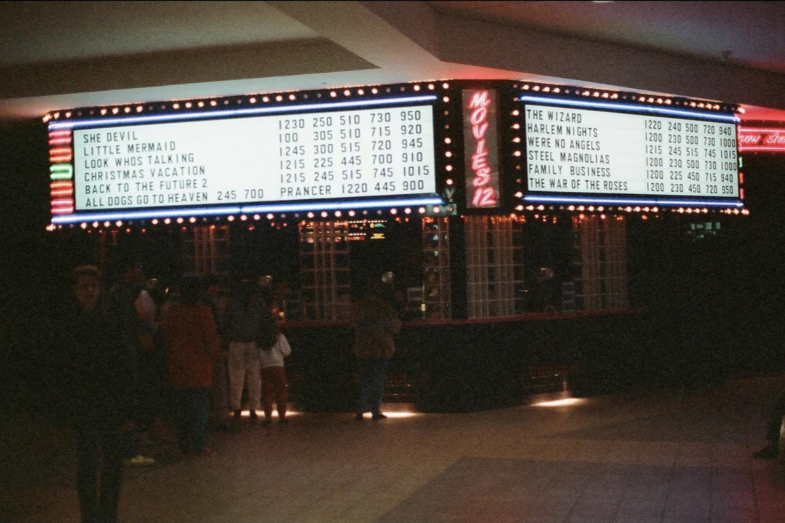 When I went to the movies in Dec 1989….