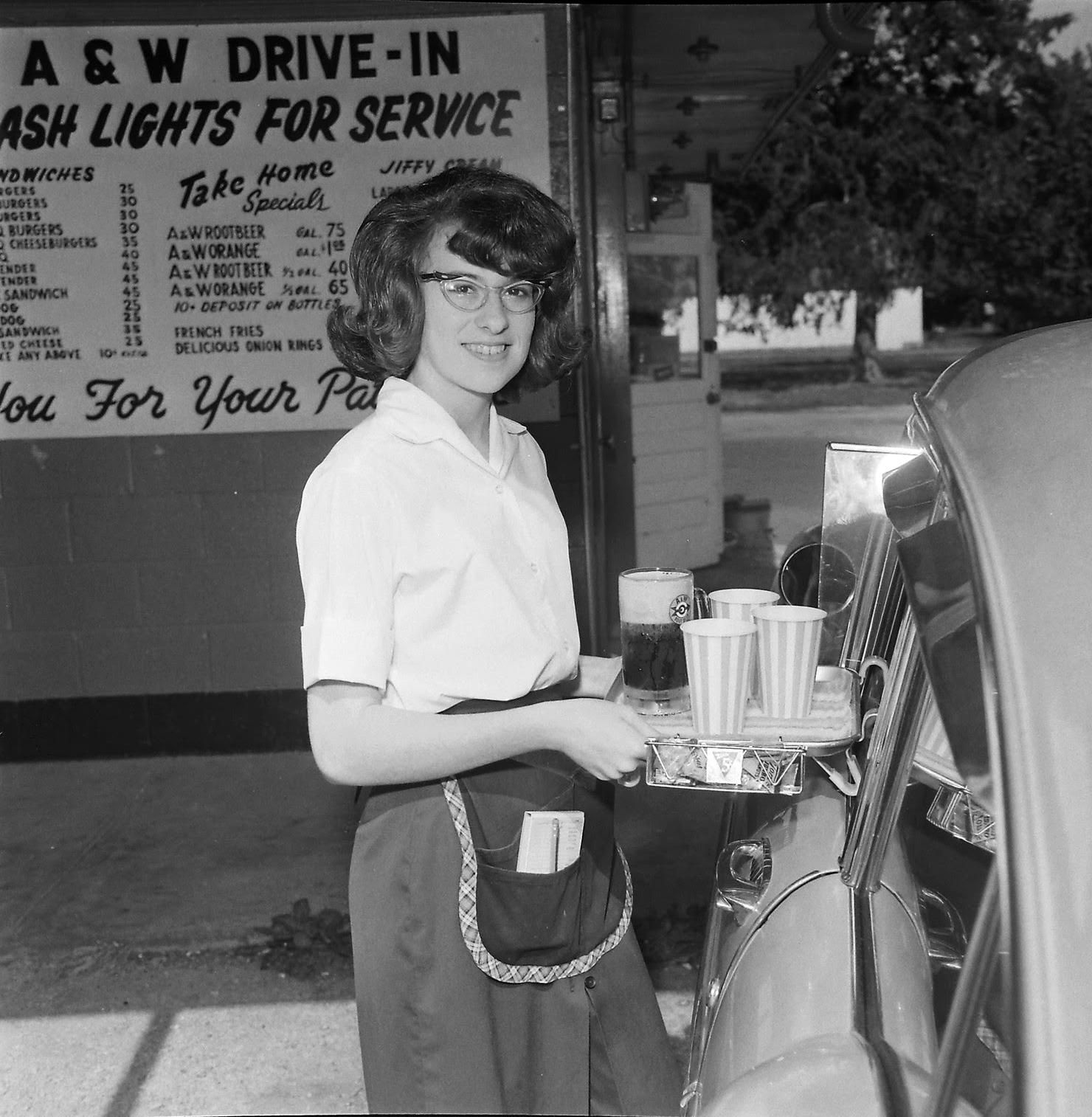 Car hop. Denton, Texas. 1955.
