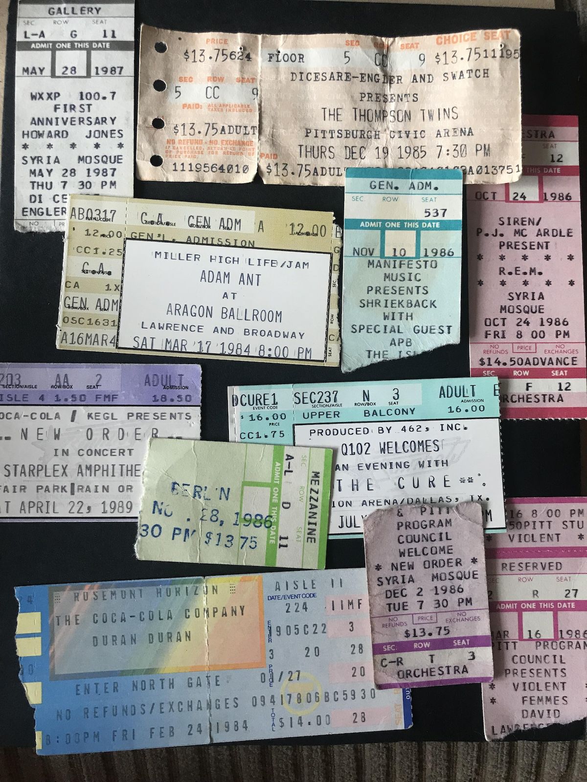 Concert Tickets 1980