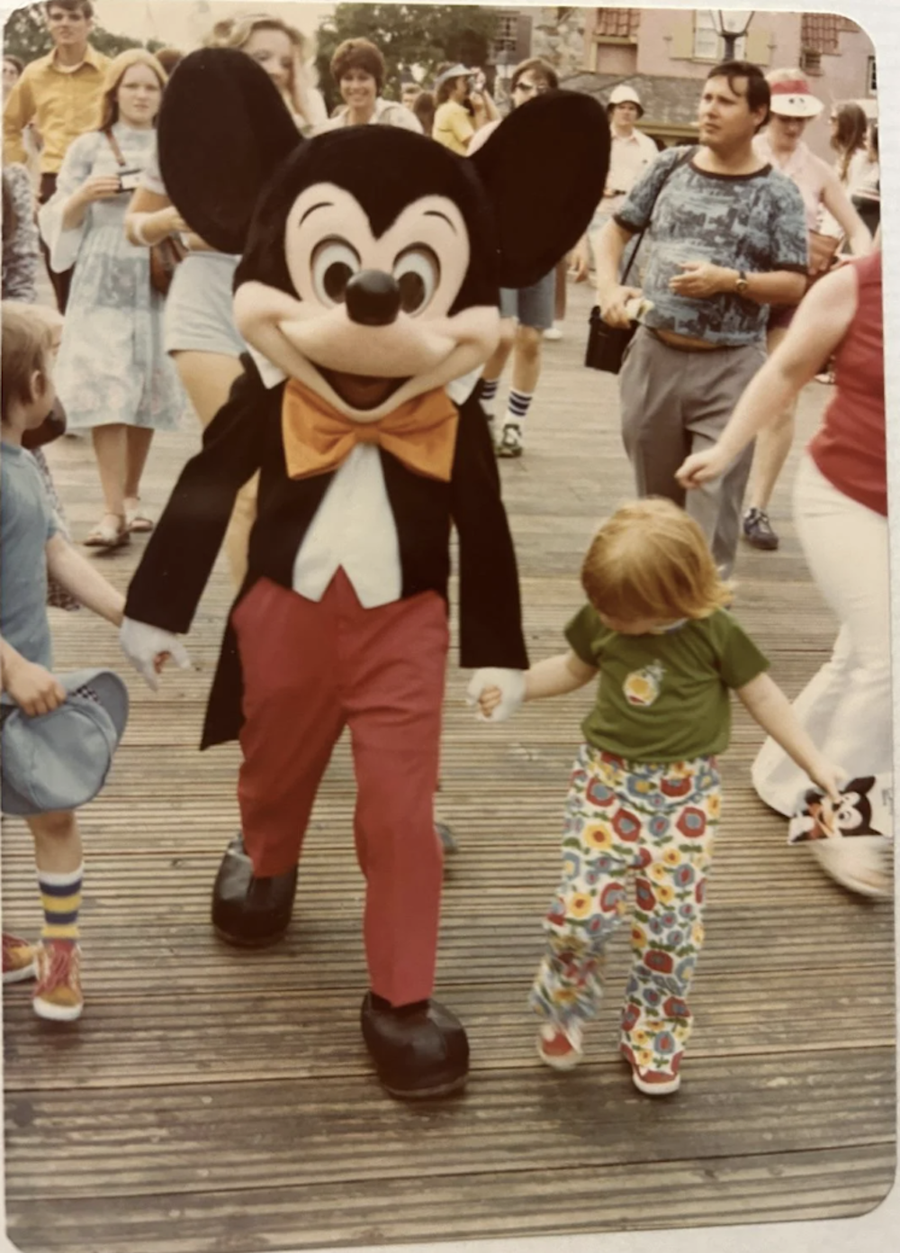 Disney in the 1970s, 1976 I think? I’m the one in the rad pants.