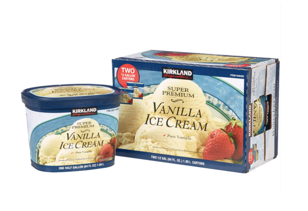 Kirkland Signature Super Premium Vanilla Ice Cream