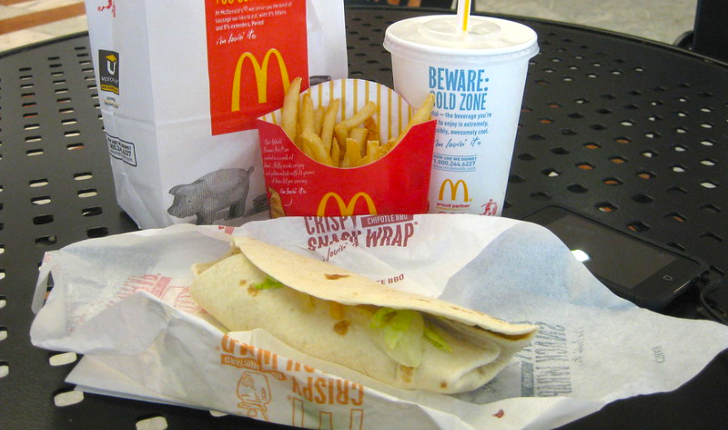 McDonalds Snack Wrap Mini Meal