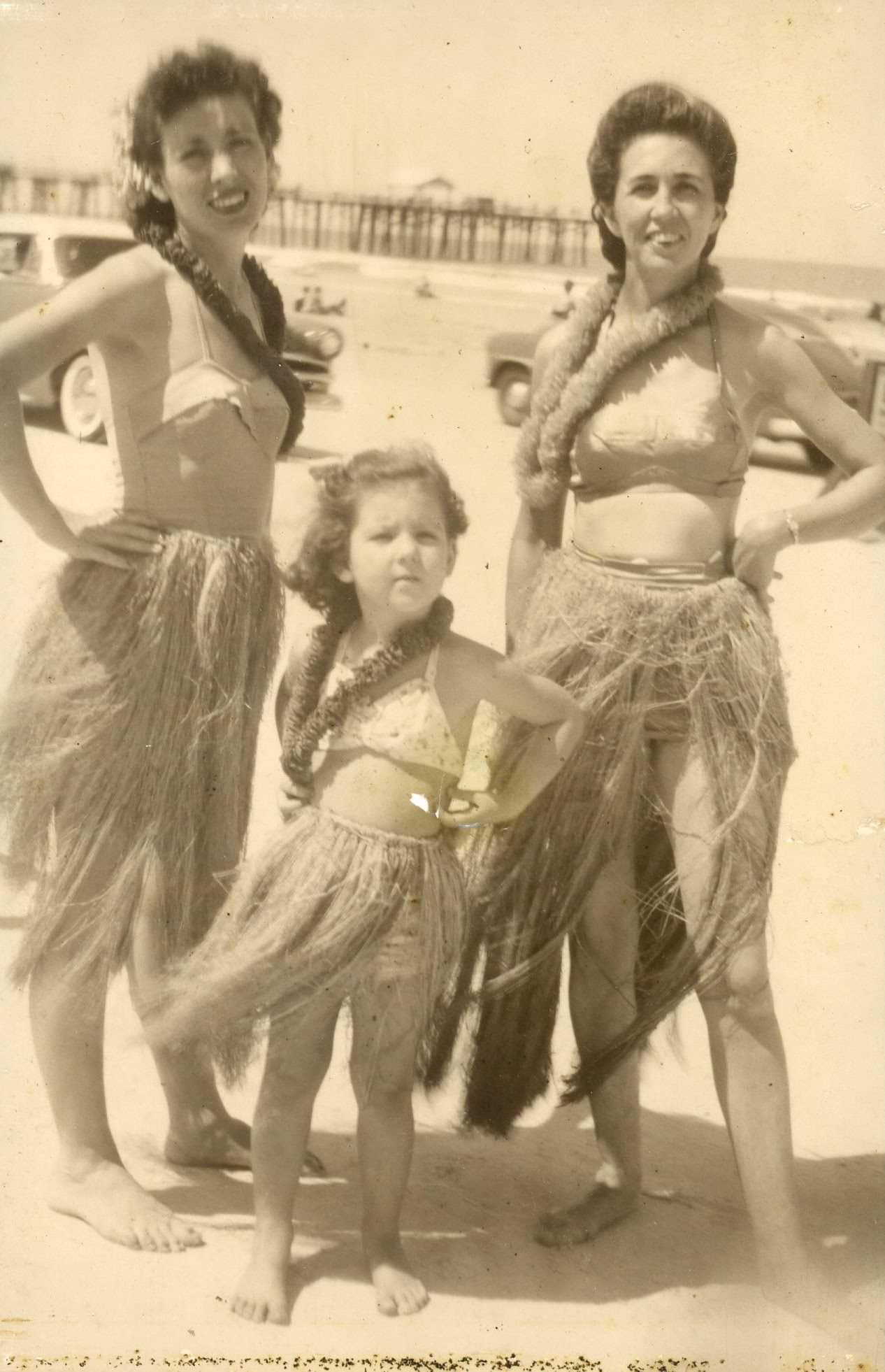 My grandma (middle) and great-grandma on vacation in Daytona Beach, Florida in the early 1950s. She has exactly the same level of spunk today.