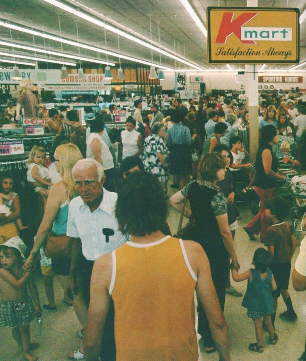 People Shopping At Kmart 1970s