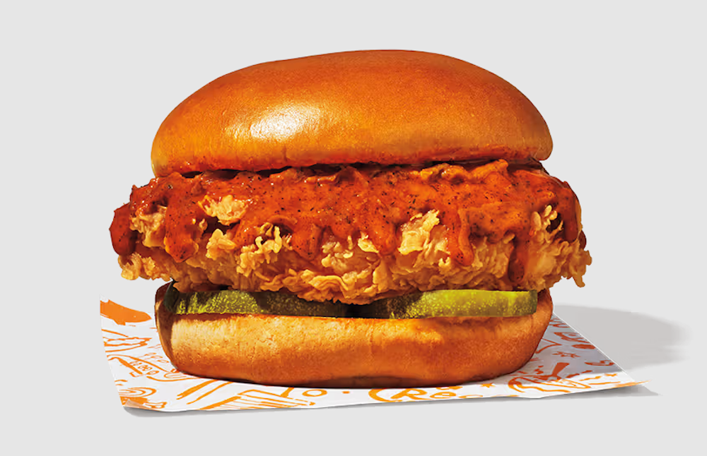 Popeyes pickle glazed chicken sandwich