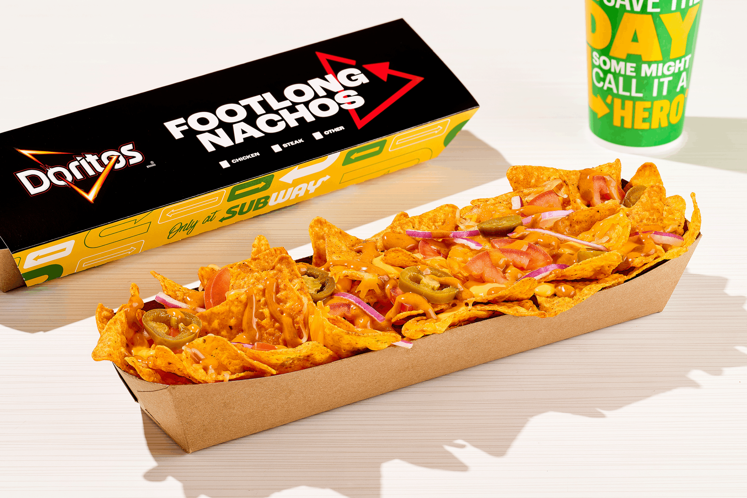 Subway Doritos footlong nachos