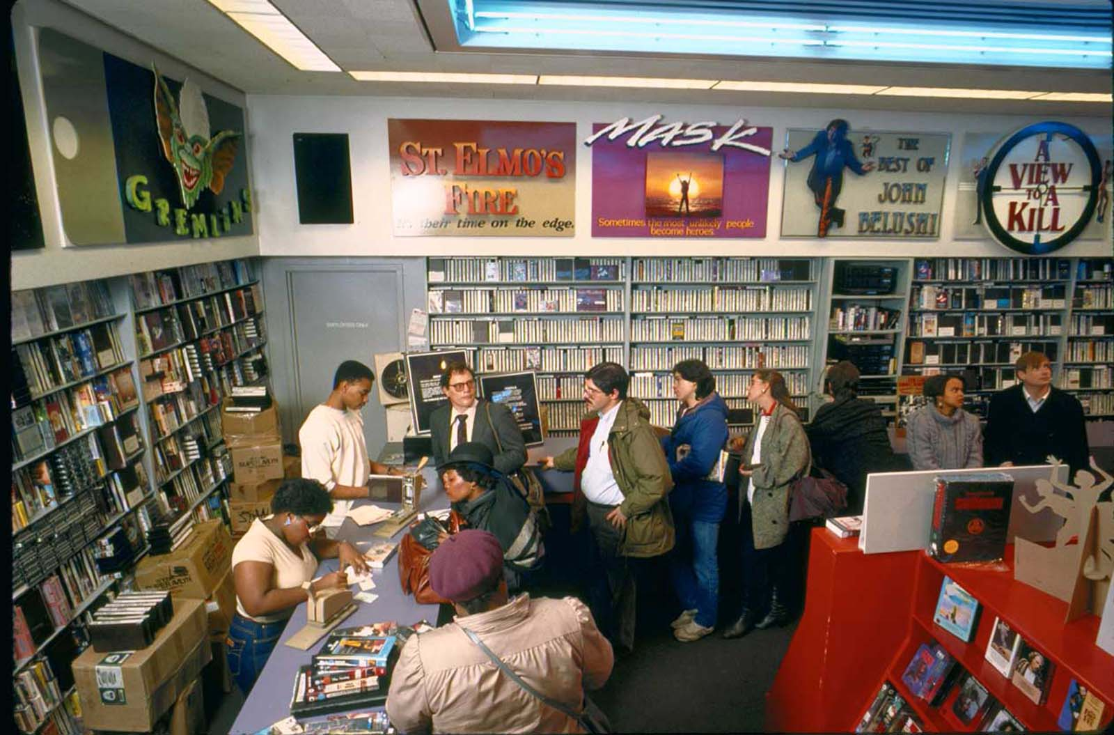 A video store in the 80s