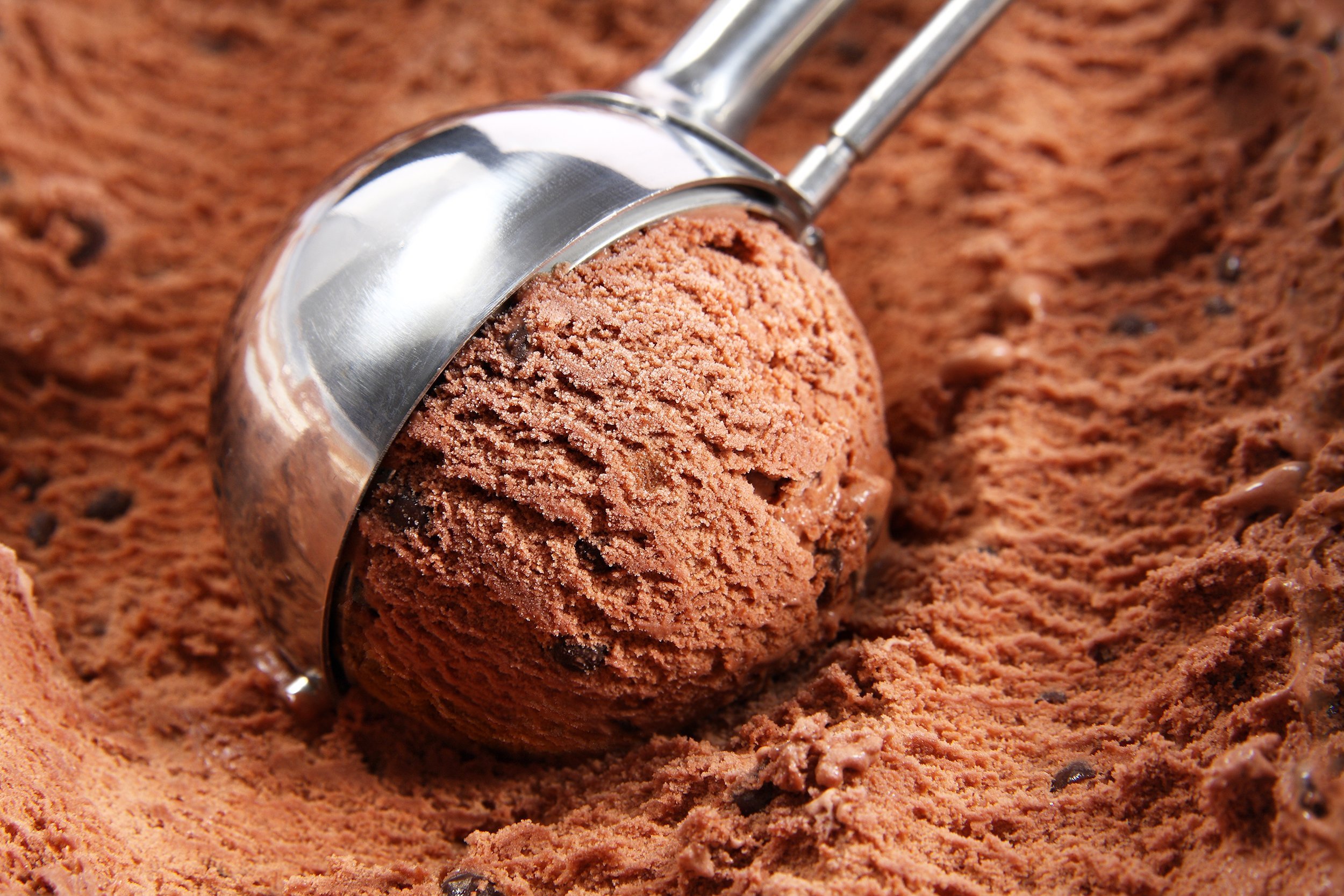 chocolate ice cream scoop
