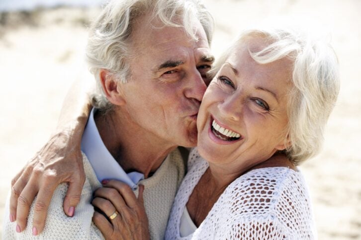 Happy senior couple in love