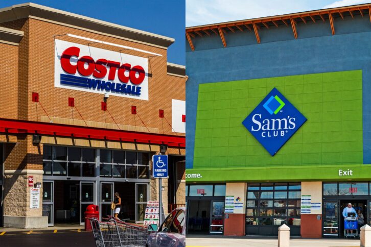 Costco and Sam's Club stores